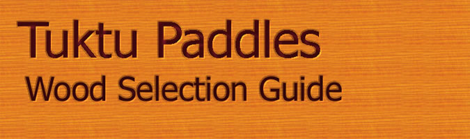 Selecting Wood for a Paddle